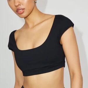 Garage Scoop Back Active square neck Top